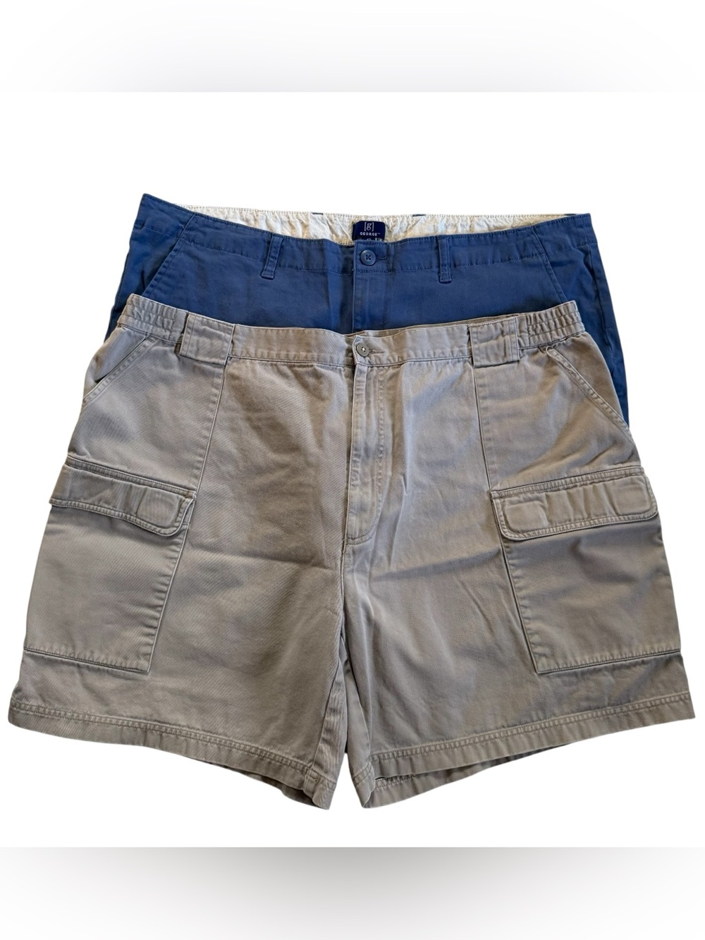 Lot of 2 Men’s Size 42 Shorts Casual & Cargo Van Heusen & George